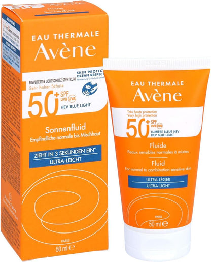 Avene Sonnenfluid SPF 50+ ohne Duftstoffe, 50 ml