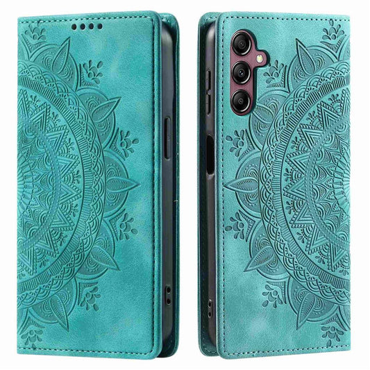 Hülle für Samsung Galaxy A16 5G Handyhülle Flip Case Cover Tasche Mandala Grün