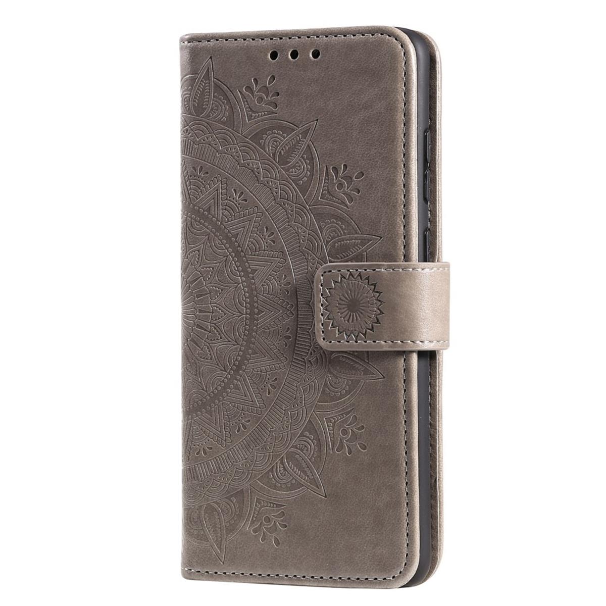 Hülle für Xiaomi Mi 11 Ultra Handyhülle Flip Case Cover Schutzhülle Mandala Grau