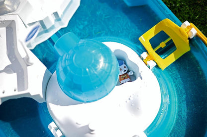 AquaPlay - Polar - Wasserbahn mit Eisberg, Stausee und Rampe für einen Wasserfall, inklusive Spielfigur Olivia mit Farbwechsel-Funktion, für Kinder ab 3 Jahren 8700001522 Türkis