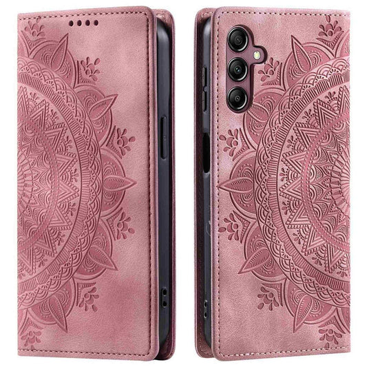 Hülle für Samsung Galaxy S24 FE Handyhülle Flip Case Cover Tasche Mandala Rose