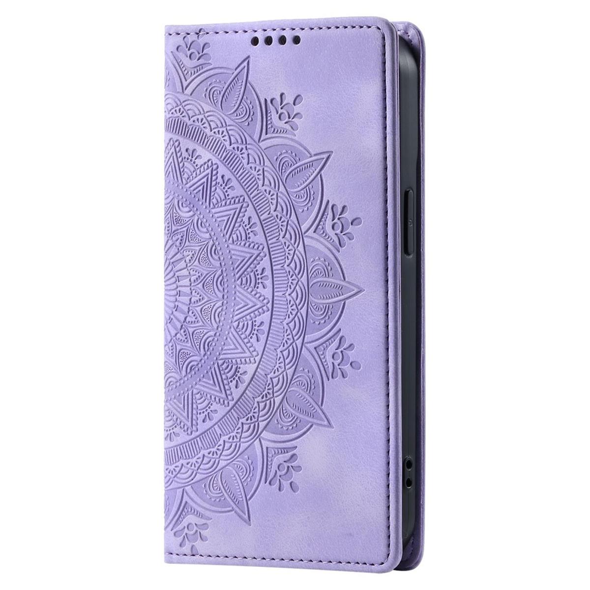 Hülle für Xiaomi Redmi 13 5G/4G Handyhülle Flip Case Cover Etui Mandala Lila