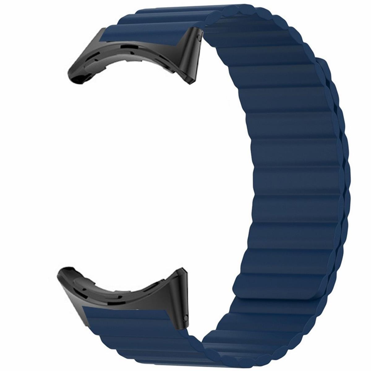 Armband für Google Pixel Watch 1/2 Silikon Ersatzband Strap magnetisch Blau