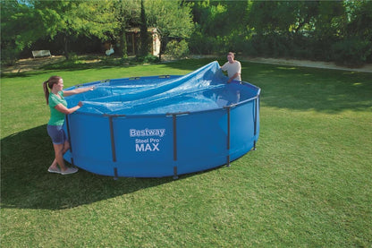 Bestway Flowclear™ Solarabdeckplane, Ø 462 cm, für runde 457 cm und 488 cm Aufstellpools, blau