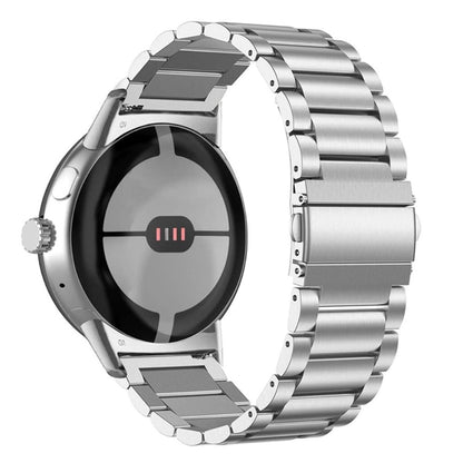 Gliederarmband für Google Pixel Watch 1/2 Ersatzarmband Metall Armband Silber