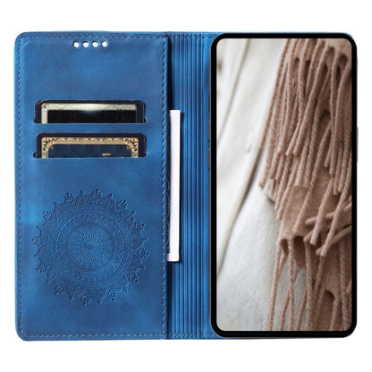 Hülle für Xiaomi Redmi 13 5G/4G Handyhülle Flip Case Cover Etui Mandala Blau