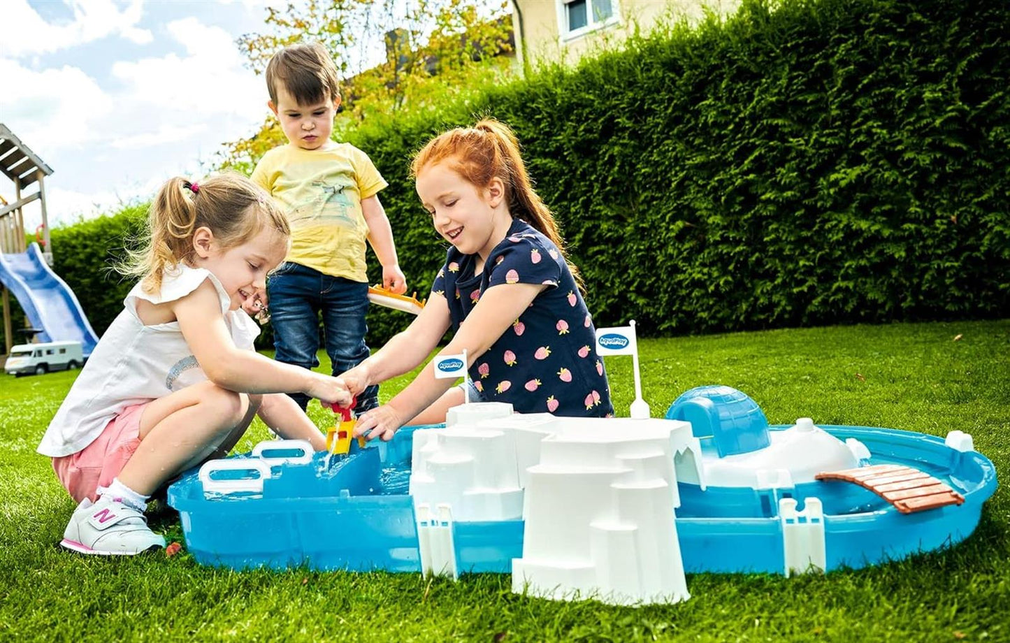 AquaPlay - Polar - Wasserbahn mit Eisberg, Stausee und Rampe für einen Wasserfall, inklusive Spielfigur Olivia mit Farbwechsel-Funktion, für Kinder ab 3 Jahren 8700001522 Türkis