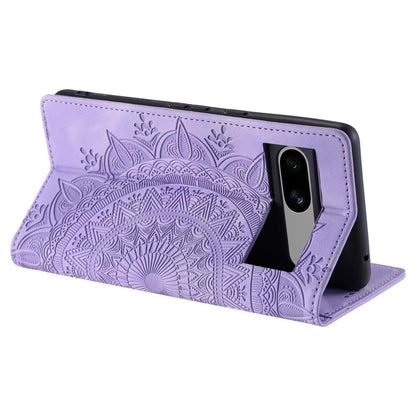 Hülle für Google Pixel 8a Handyhülle Flip Case Cover Tasche Etui Mandala Lila