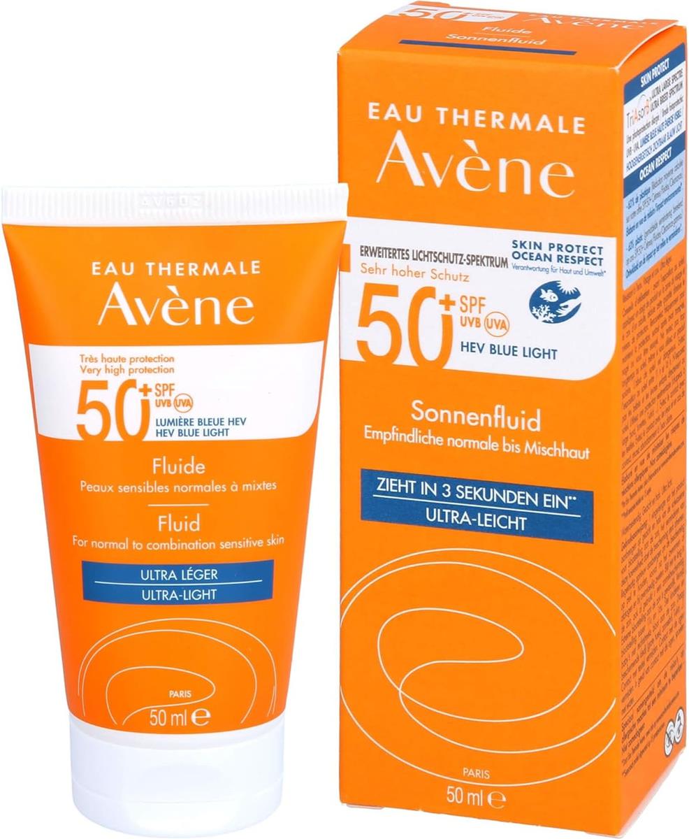 Avene Sonnenfluid SPF 50+ ohne Duftstoffe, 50 ml