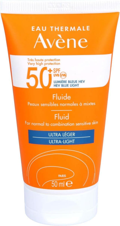 Avene Sonnenfluid SPF 50+ ohne Duftstoffe, 50 ml