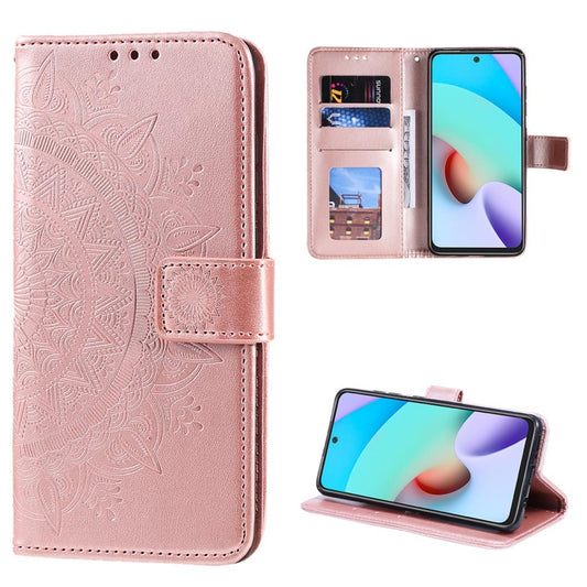 Hülle für Xiaomi Poco M4 Pro 5G/Redmi Note 11S 5G Handy Flip Case Mandala Rose