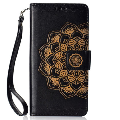 Hülle für Samsung Galaxy S10e Handyhülle Flip Case Cover Mandala (schwarz) Schwarz