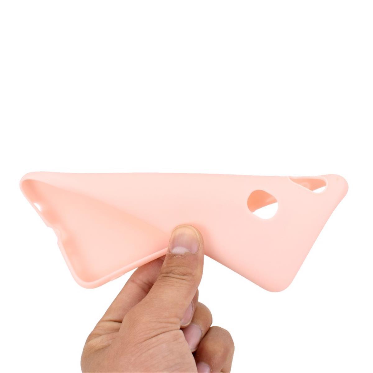 Hülle für Samsung Galaxy A40 Handyhülle Silikon Cover Schutzhülle Soft Case matt Rosa