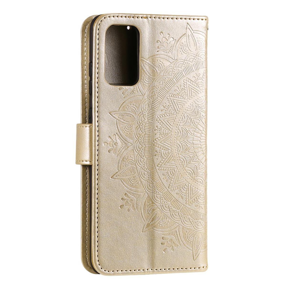 Hülle für Samsung Galaxy S20 Plus Handyhülle Flip Case Schutzhülle Mandala Gold