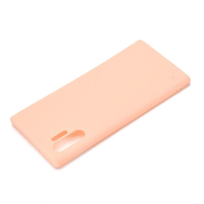 Hülle für Samsung Galaxy Note10+ (5G) Handyhülle Silikon Schutzhülle Cover Case matt Rosa