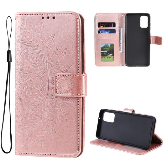 Hülle für Samsung Galaxy A13 4G Handyhülle Flip Case Cover Etui Mandala Rosegold