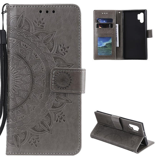 Hülle für Samsung Galaxy A32 4G Handy Tasche Flip Case Cover Etui Mandala Grau