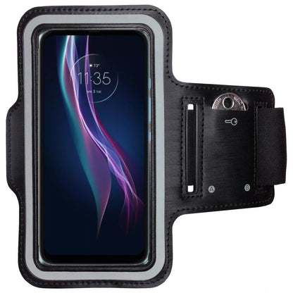 Sportarmband für Motorola One Fusion+ Sport Armband Handy Tasche Fitness Jogging