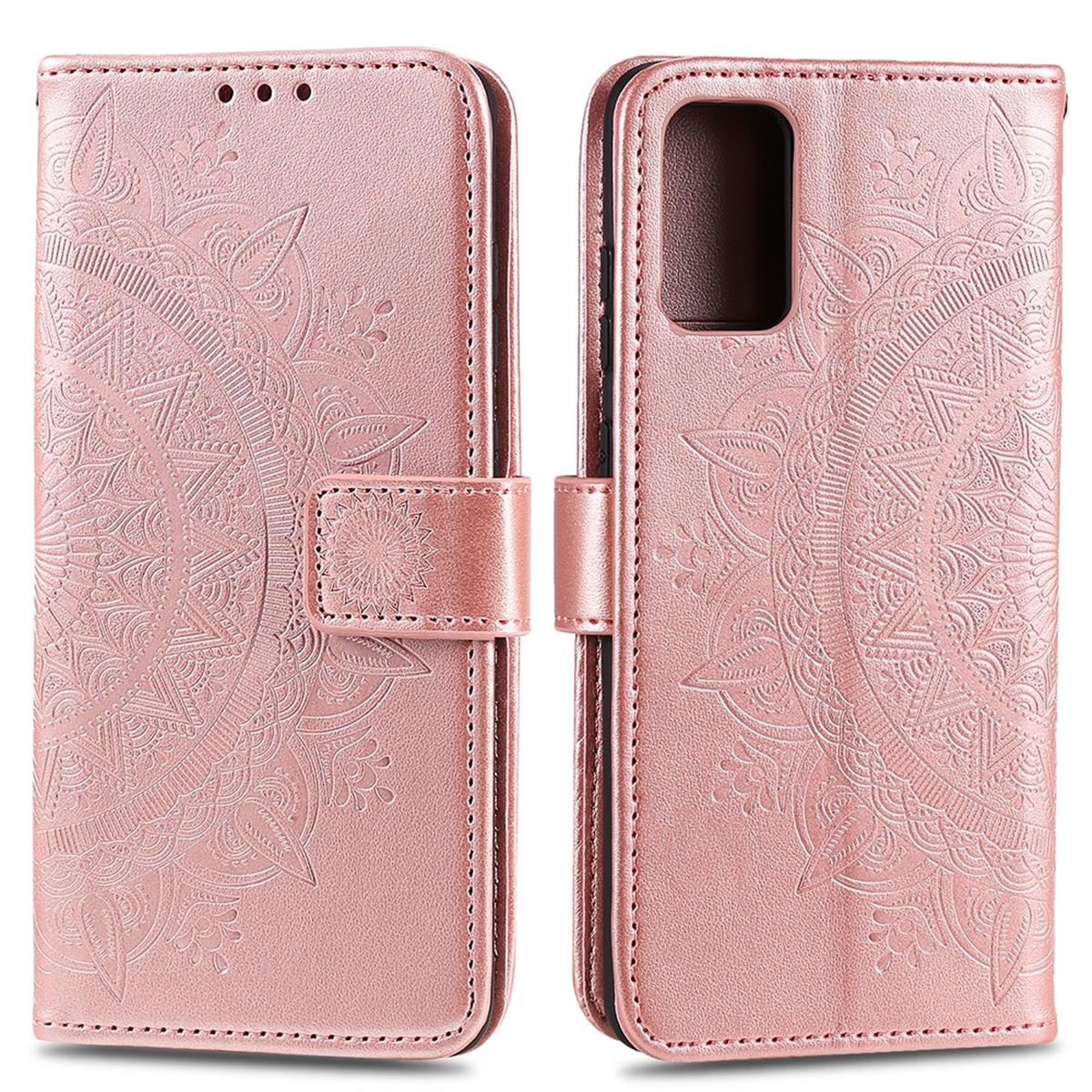 Hülle für Samsung Galaxy S20 Plus Handyhülle Flip Case Schutzhülle Cover Mandala Rosegold