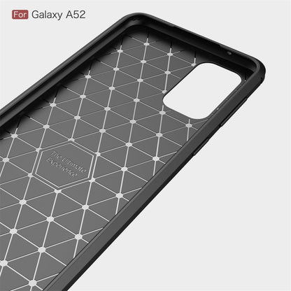 Hülle für Samsung Galaxy A52/A52 5G/A52s 5G Handyhülle Case Silikon Carbonfarben