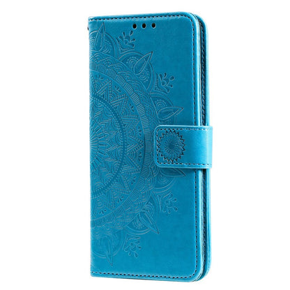 Hülle für Samsung Galaxy S20 Handyhülle Flip Case Schutzhülle Cover Mandala Blau