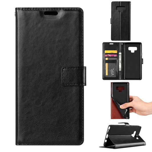 Hülle für Samsung Galaxy Note 9 Handyhülle Flip Case Schutzhülle Schwarz