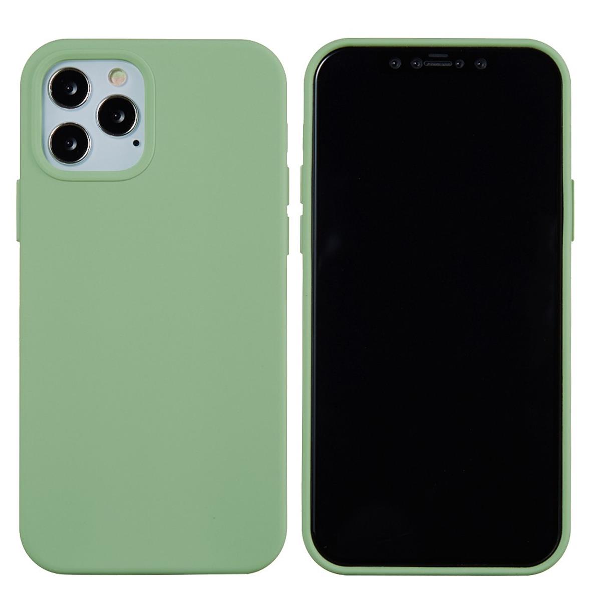 Hülle für Apple iPhone 13 Pro Max [6,7 Zoll] Handy Silikon Case Cover Matt Grün