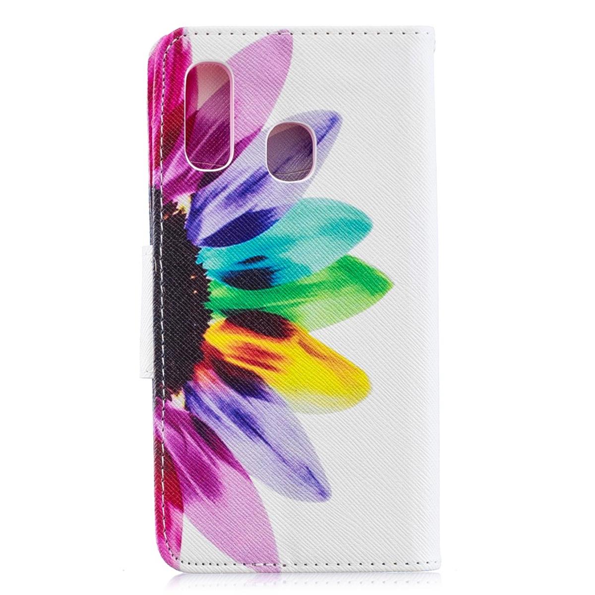 Hülle für Samsung Galaxy A40 Handyhülle Schutztasche Cover Motiv Etui Case Blume