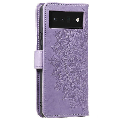 Hülle für Google Pixel 7 Handyhülle Flip Case Cover Schutzhülle Mandala Lila