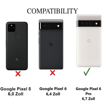 Hülle für Google Pixel 6 Pro Handyhülle Silikon Case Cover Bumper Matt Rot