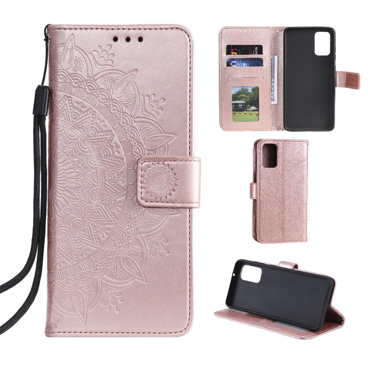 Hülle für Samsung Galaxy S20 Plus Handyhülle Flip Case Schutzhülle Cover Mandala Rosegold