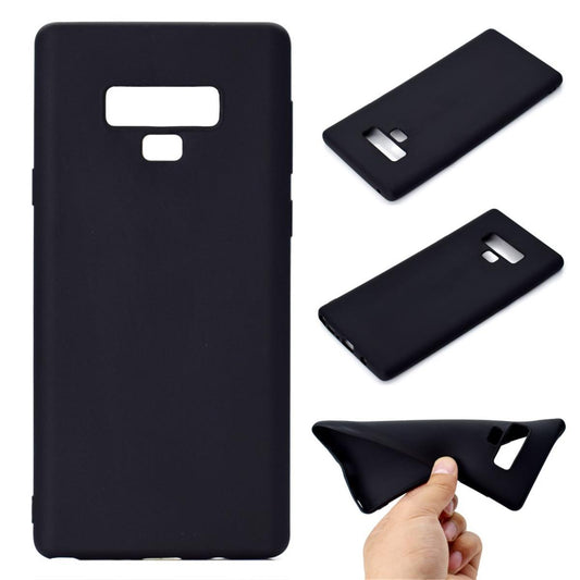 Hülle für Samsung Galaxy Note 9 Handy Case Silikon Cover Bumper Matt Schwarz