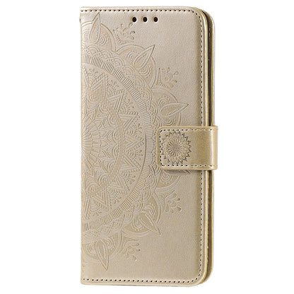 Hülle für Google Pixel 7 Handyhülle Flip Case Cover Schutzhülle Mandala Gold