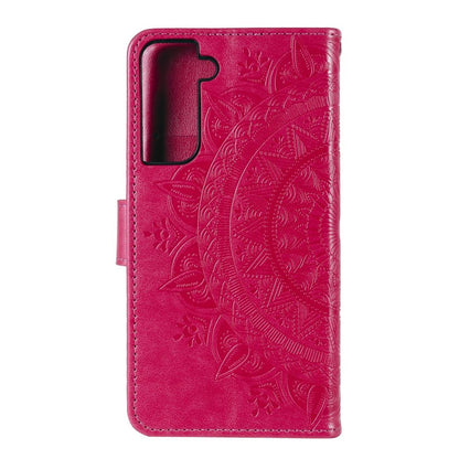 Hülle für Samsung Galaxy S21 Handyhülle Flip Case Cover Schutzhülle Tasche Mandala Pink