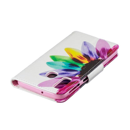 Hülle für Samsung Galaxy A40 Handyhülle Schutztasche Cover Motiv Etui Case Blume