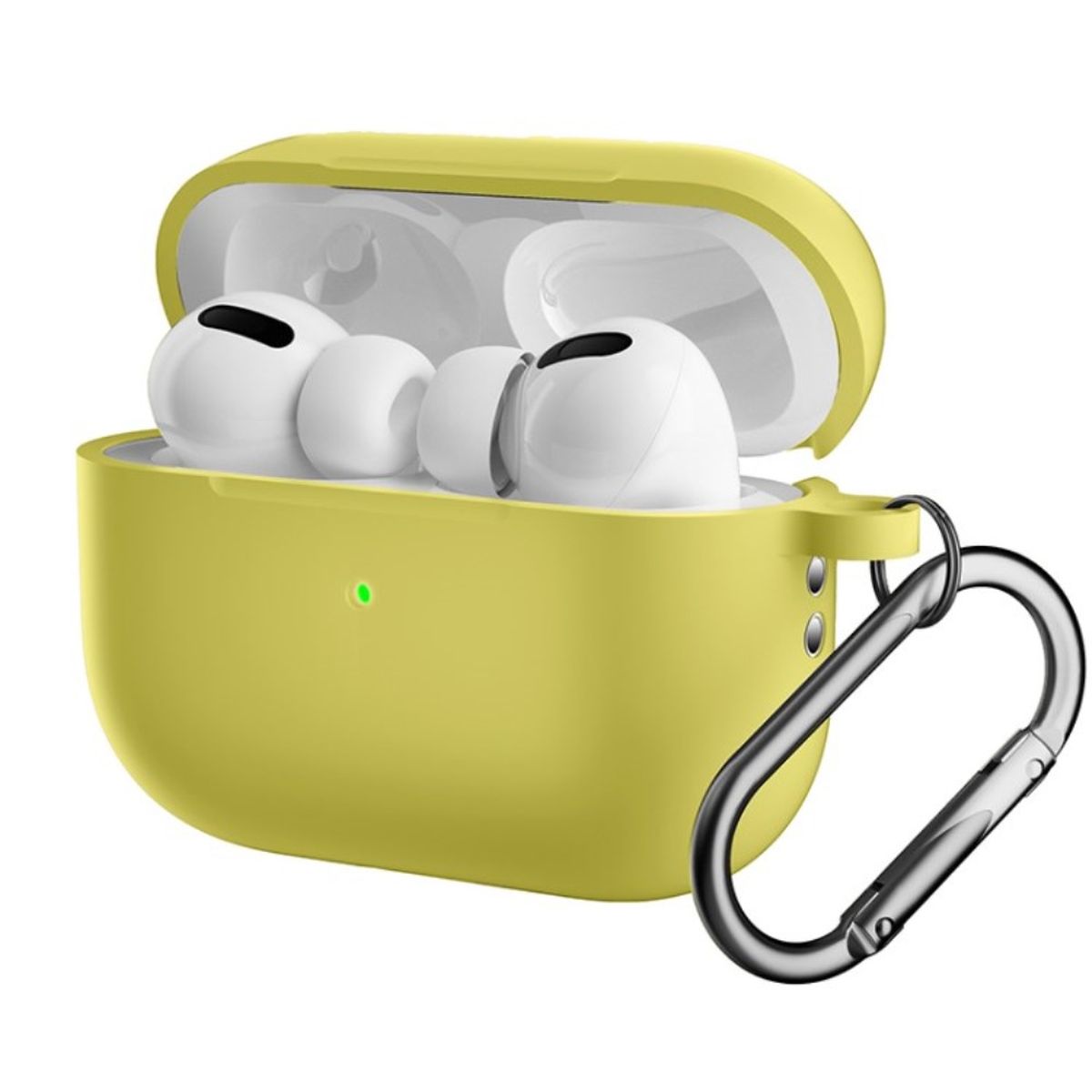 Hülle für Apple AirPods Pro 2 Silikon Case Cover Etui Bumper Schutzhülle Gelb