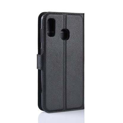 Hülle für Samsung Galaxy A40 Handyhülle Flip Cover Case Bumper Tasche Schwarz