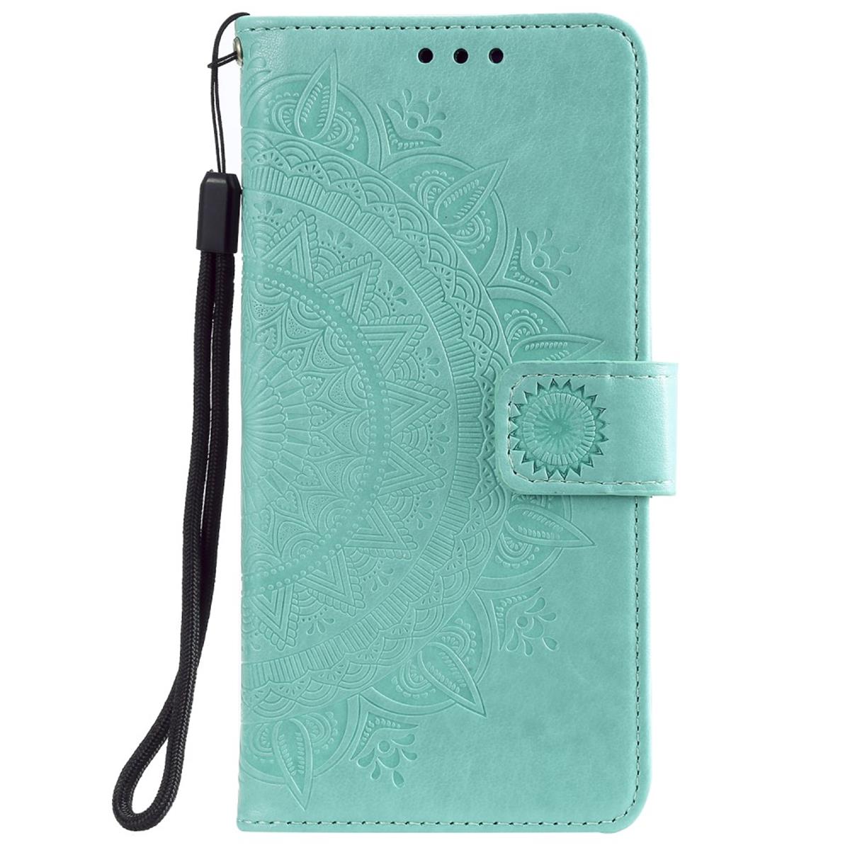 Hülle für Samsung Galaxy M21/M30s Handyhülle Flip Case Cover Mandala Grün