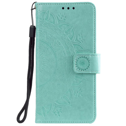 Hülle für Samsung Galaxy M21/M30s Handyhülle Flip Case Cover Mandala Grün