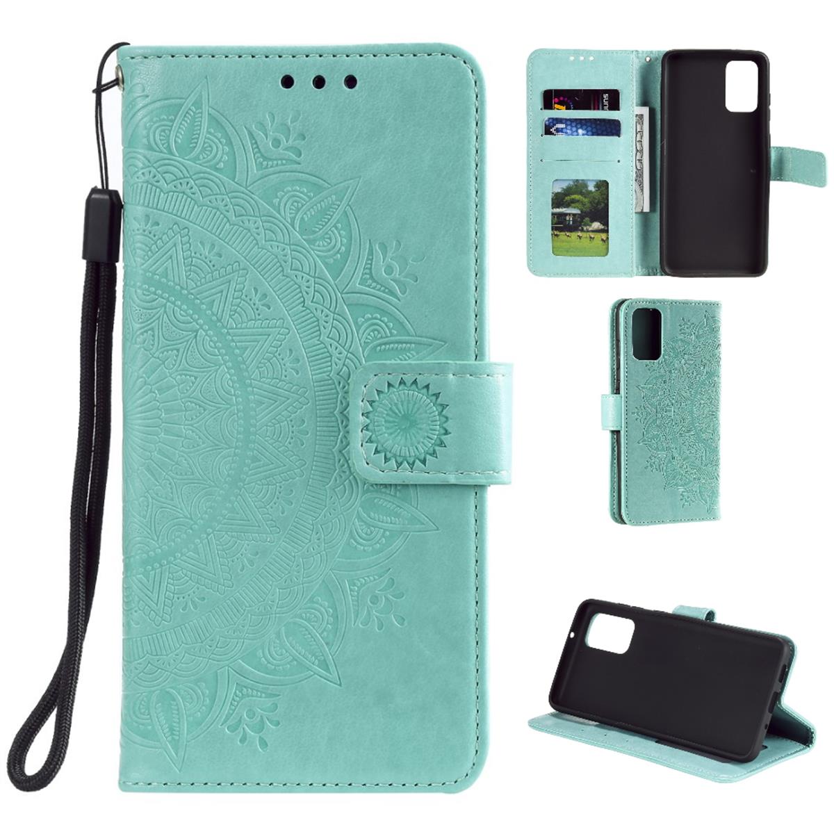 Hülle für Samsung Galaxy S20 Plus Handyhülle Flip Case Schutzhülle Mandala Grün