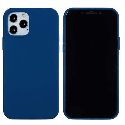 Hülle für Apple iPhone 13 Pro Max [6,7 Zoll] Handy Silikon Case Cover Matt Blau