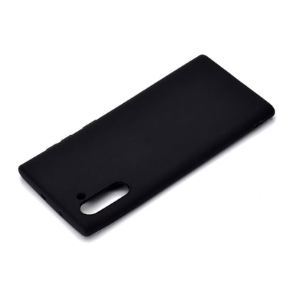 Hülle für Samsung Galaxy Note10 Handyhülle Silikon Schutzhülle Case Etui matt Schwarz