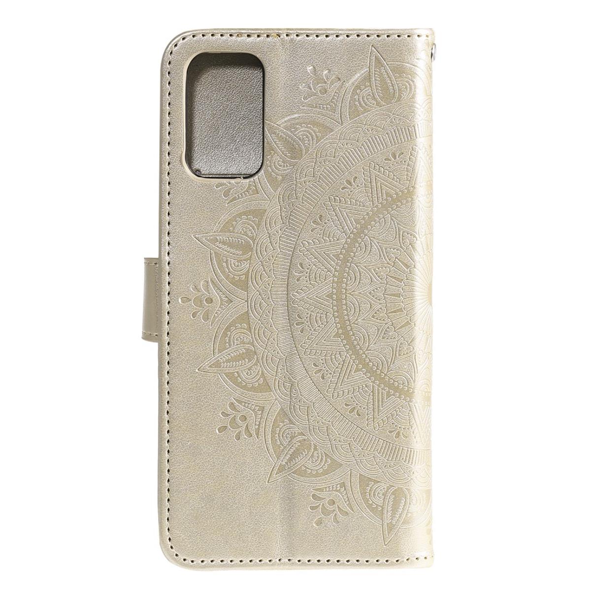 Hülle für Samsung Galaxy S20 Plus Handyhülle Flip Case Schutzhülle Mandala Gold