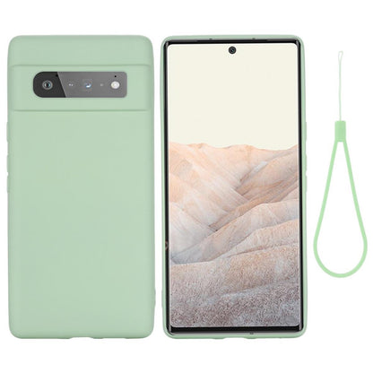 Hülle für Google Pixel 6 Pro Handyhülle Silikon Case Cover Bumper Matt Grün