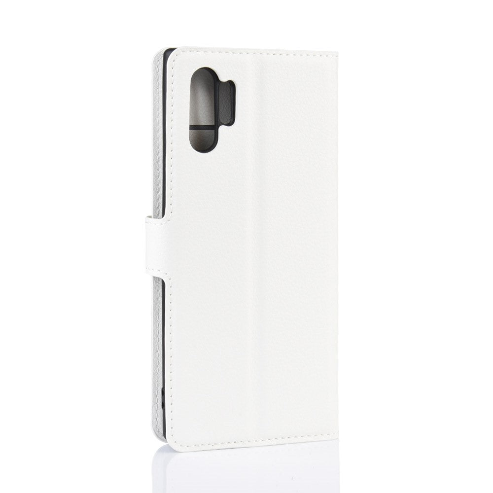 Hülle für Samsung Galaxy Note10+ (5G) Handyhülle Flip Case Cover Tasche Weiß