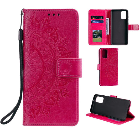 Hülle für Samsung Galaxy S20 Plus Handyhülle Flip Case Schutzhülle Cover Mandala Pink