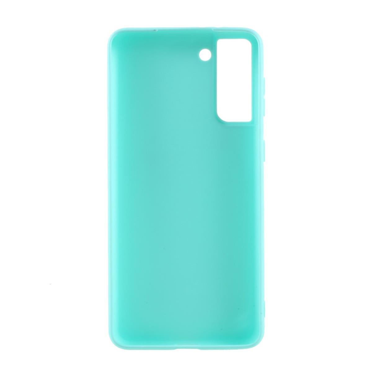 Hülle für Samsung Galaxy S21 5G Handyhülle Silikon Case Cover Schutzhülle Bumper Matt Grün