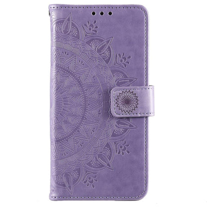 Hülle für Google Pixel 6 Pro Handyhülle Tasche Flip Case Cover Etui Mandala Lila