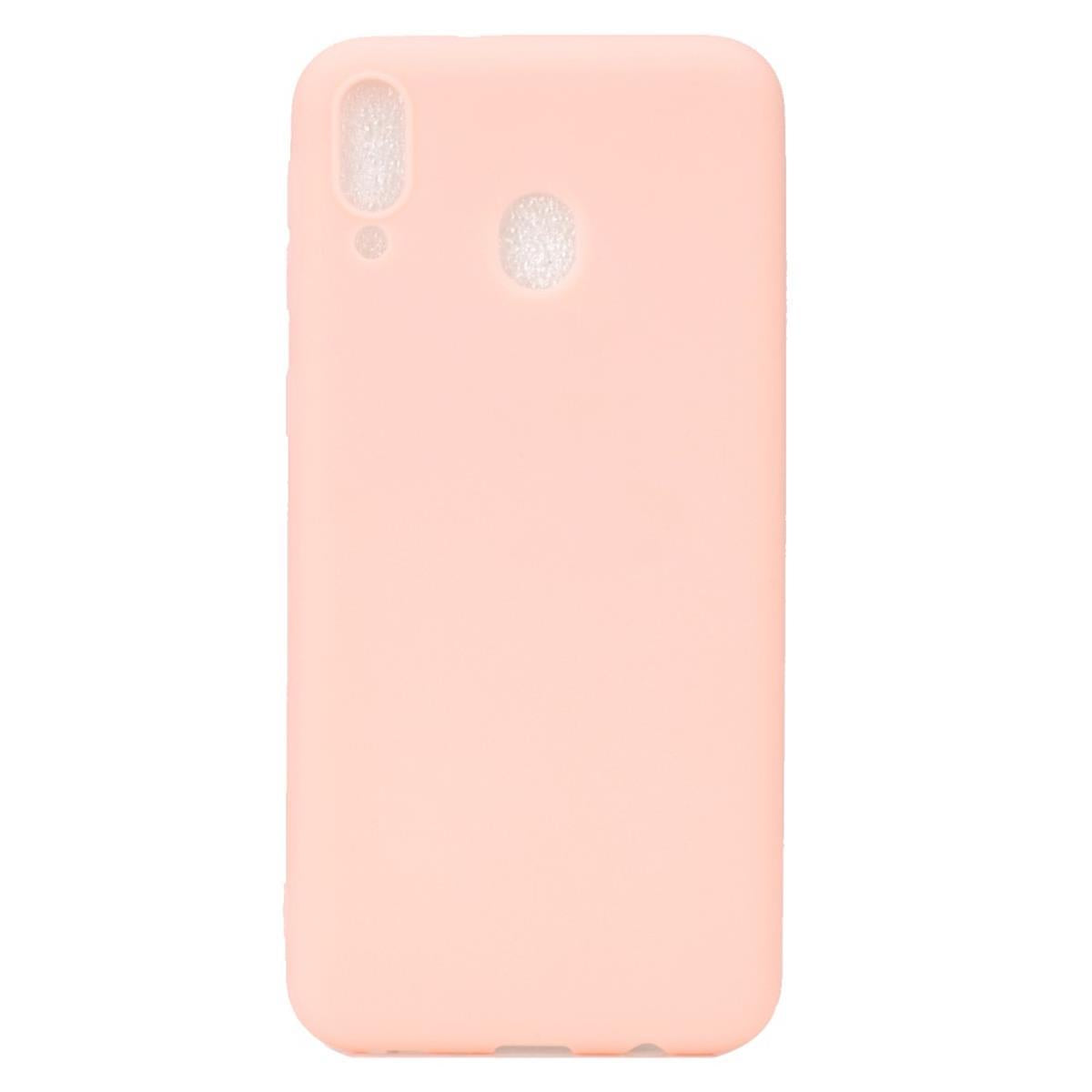 Hülle für Samsung Galaxy A40 Handyhülle Silikon Cover Schutzhülle Soft Case matt Rosa