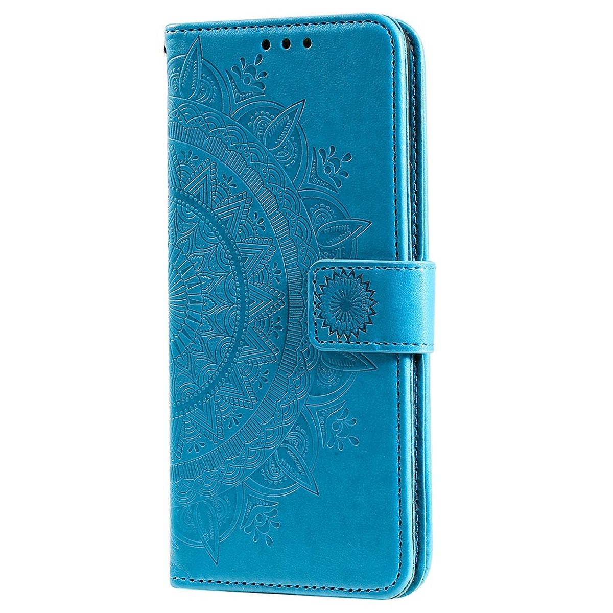 Hülle für Google Pixel 7 Handyhülle Flip Case Cover Schutzhülle Mandala Blau